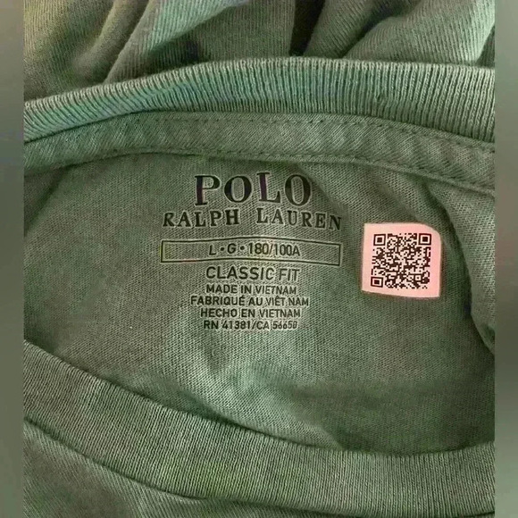 Polo Ralph Lauren Classic Fit Men's Short Sleeve Green Shirt Large White Pony - Picture 6 of 7